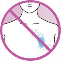 don't put electrodes on heart